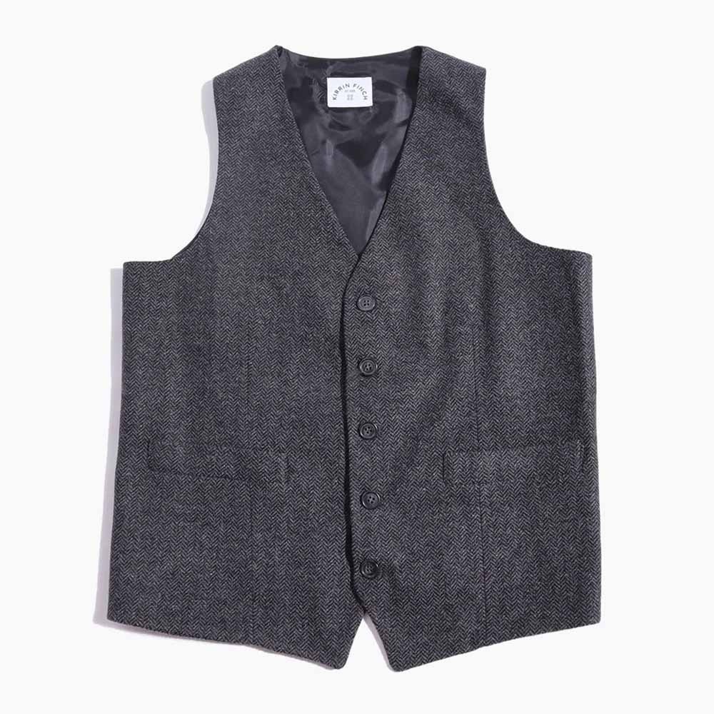 Kirrin Finch Charcoal Tweed Vest